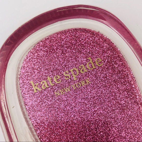 Kate Spade Pink Jill Flip Flop Sandal Clear Gold - Picture 3 of 8